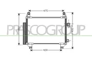 Kondensator, Klimaanlage PRASCO TY325C002