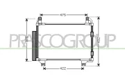 Kondensator, Klimaanlage PRASCO TY325C003