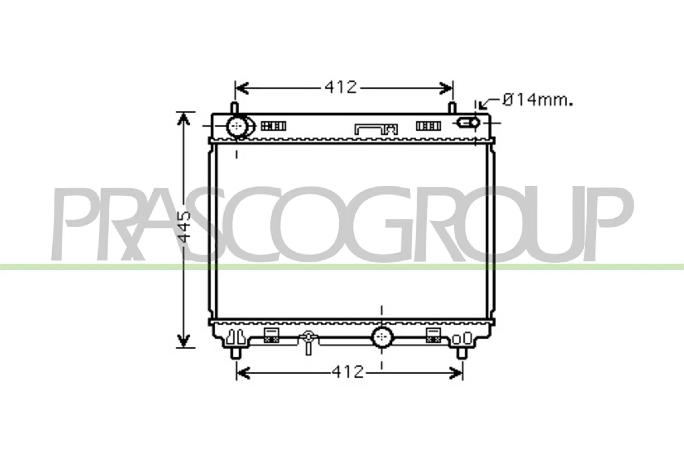 Kühler, Motorkühlung PRASCO TY325R002