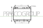 Kühler, Motorkühlung PRASCO TY325R002