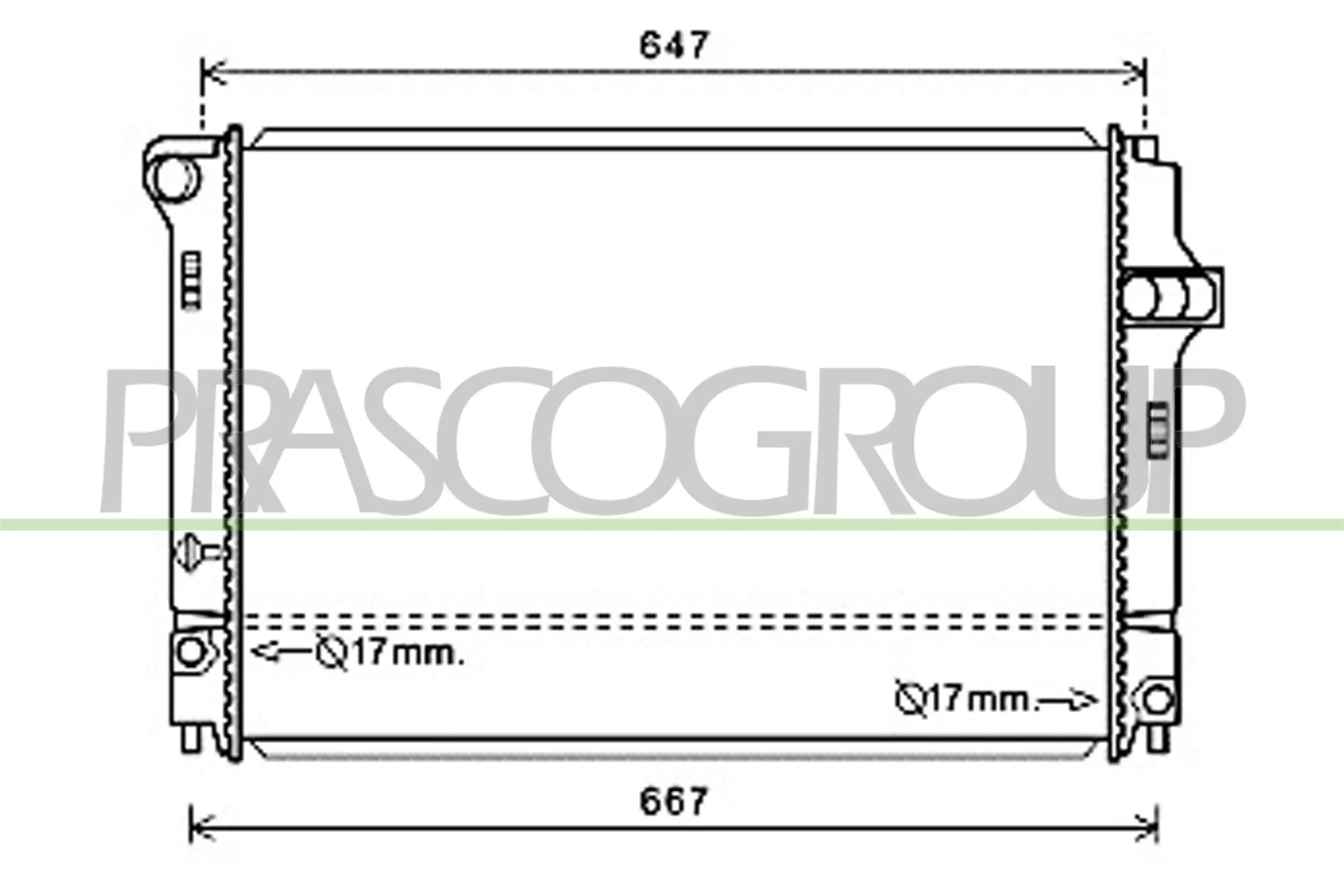 Kühler, Motorkühlung PRASCO TY328R002