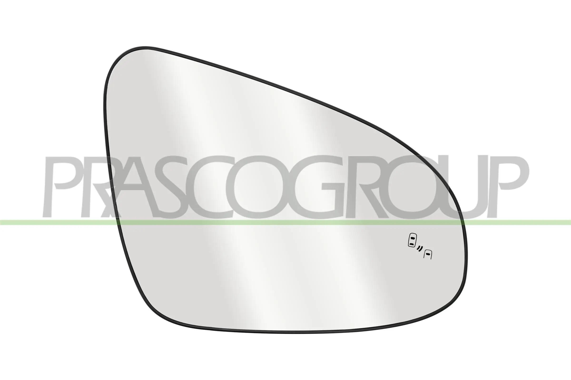 Spiegelglas, Außenspiegel rechts PRASCO TY7007523