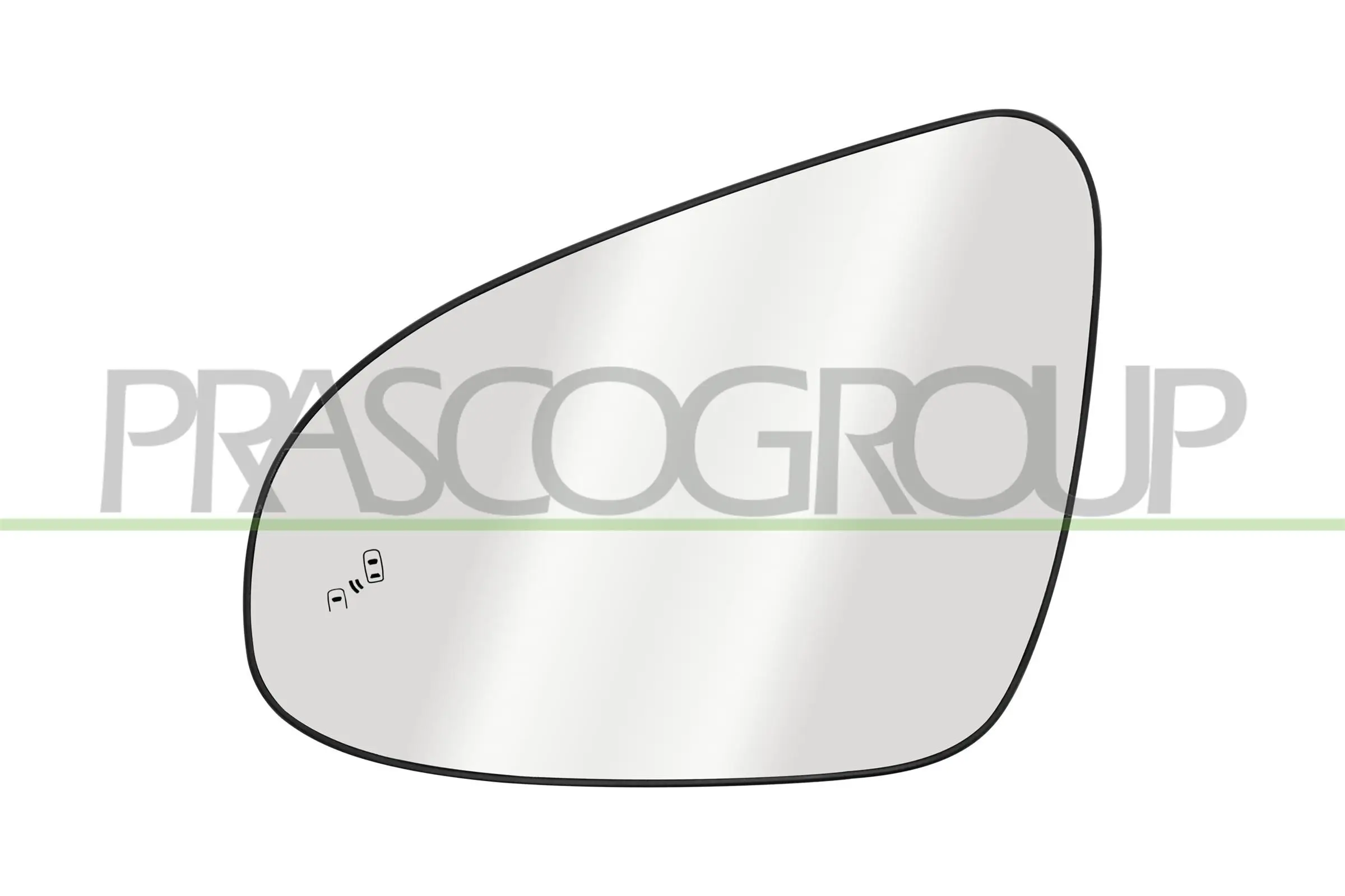 Spiegelglas, Außenspiegel links PRASCO TY7007524