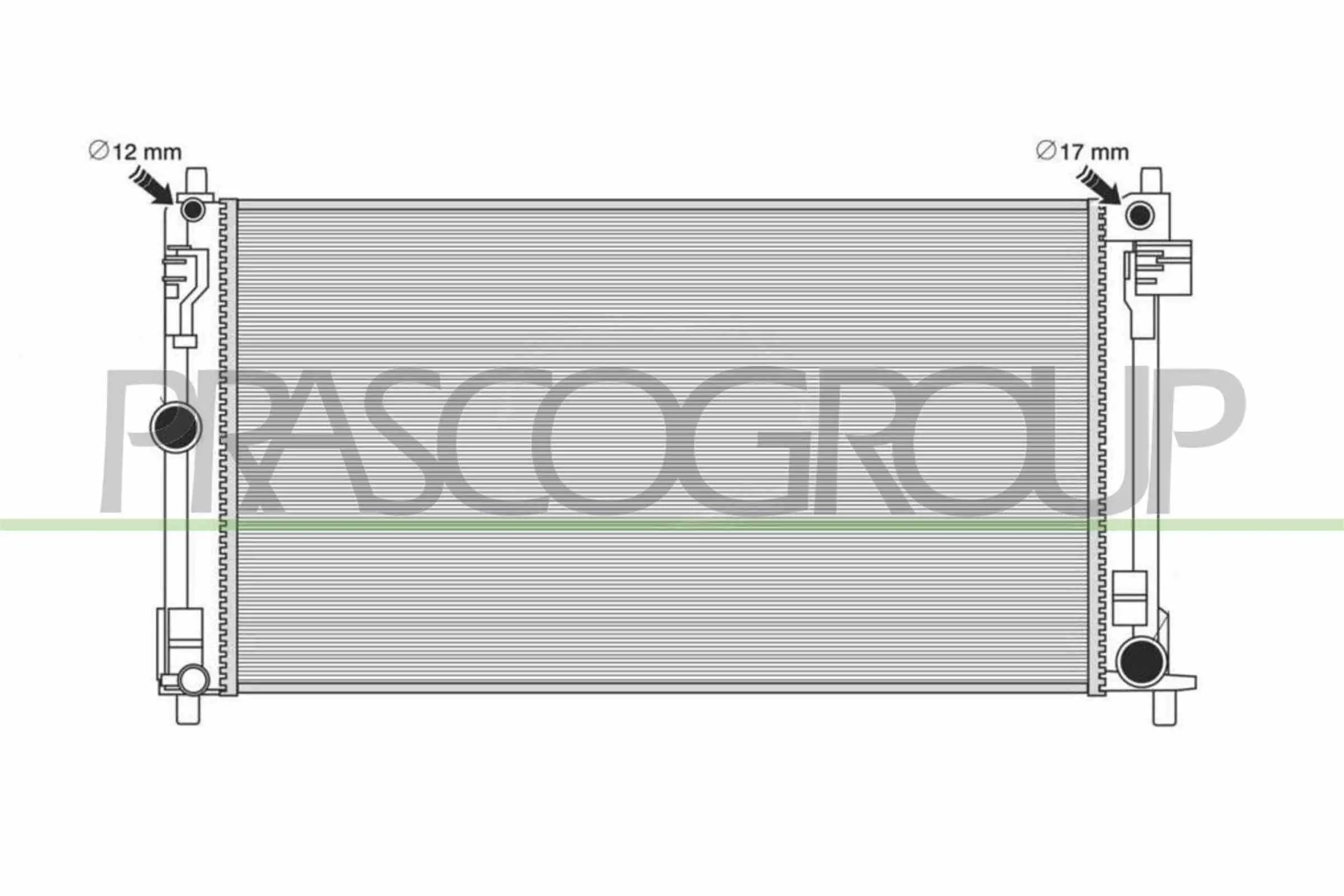 Kühler, Motorkühlung PRASCO TY700R001