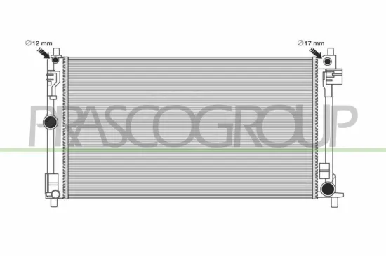 Kühler, Motorkühlung PRASCO TY700R001 Bild Kühler, Motorkühlung PRASCO TY700R001