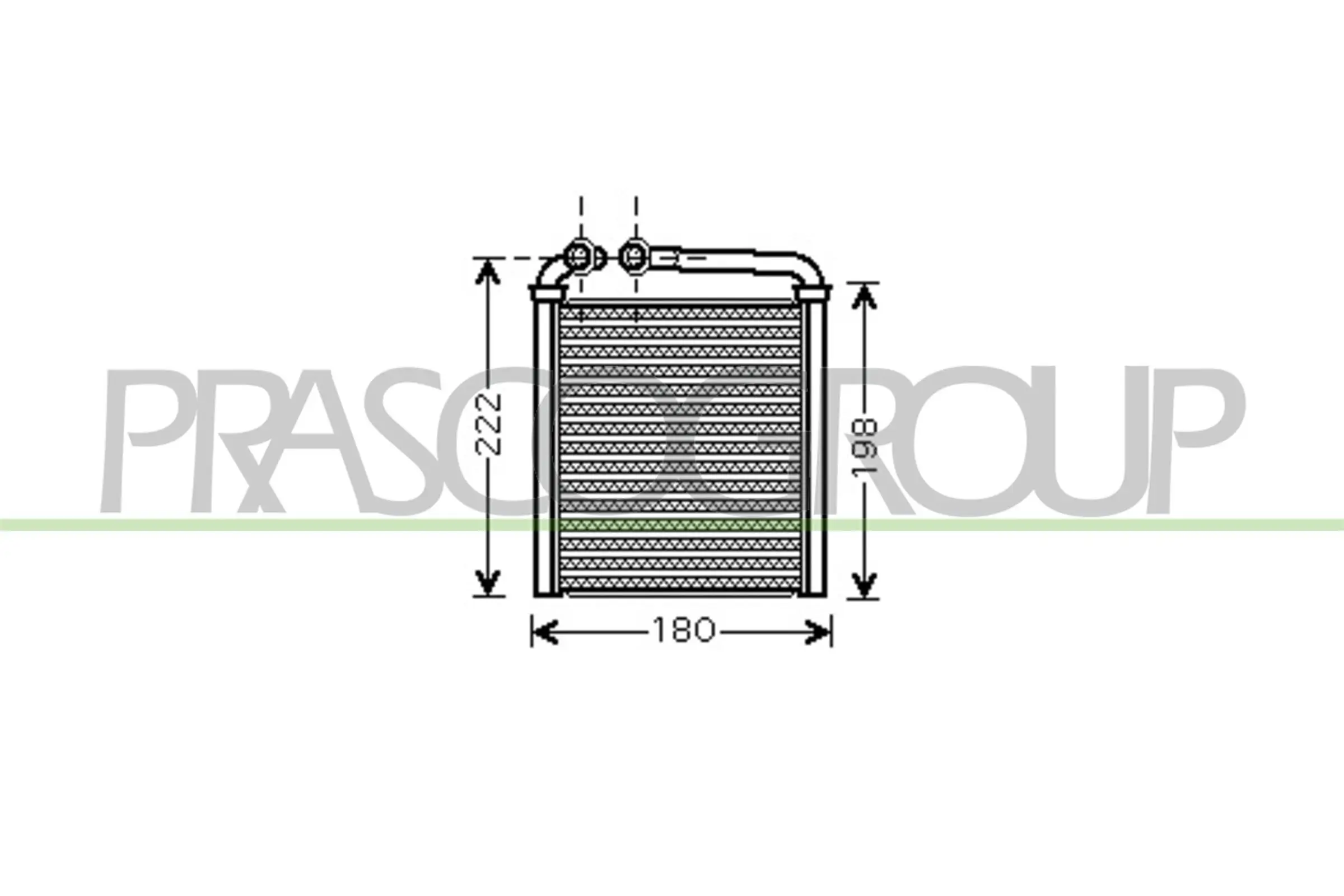 Wärmetauscher, Innenraumheizung PRASCO VG036H002