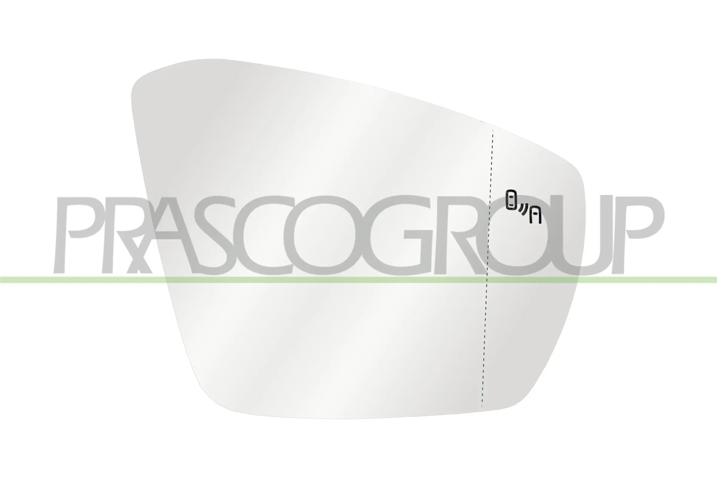Spiegelglas, Außenspiegel rechts PRASCO VG7507523