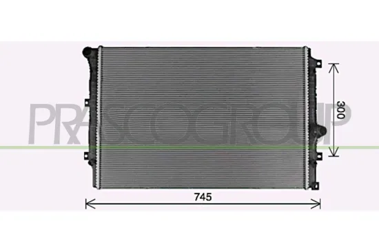 Kühler, Motorkühlung PRASCO VG807R001 Bild Kühler, Motorkühlung PRASCO VG807R001