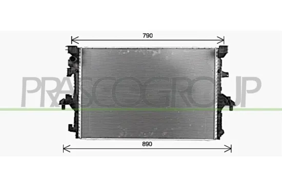 Kühler, Motorkühlung PRASCO VG921R002 Bild Kühler, Motorkühlung PRASCO VG921R002