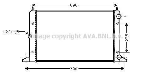 Kühler, Motorkühlung PRASCO VNA2134 Bild Kühler, Motorkühlung PRASCO VNA2134