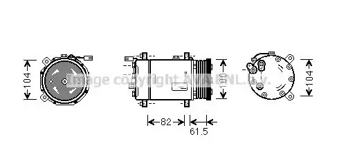 Kompressor, Klimaanlage PRASCO VNAK167 Bild Kompressor, Klimaanlage PRASCO VNAK167