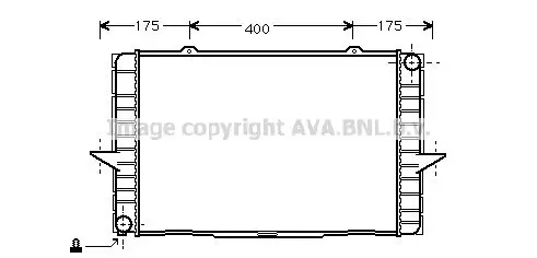 Kühler, Motorkühlung PRASCO VO2063 Bild Kühler, Motorkühlung PRASCO VO2063