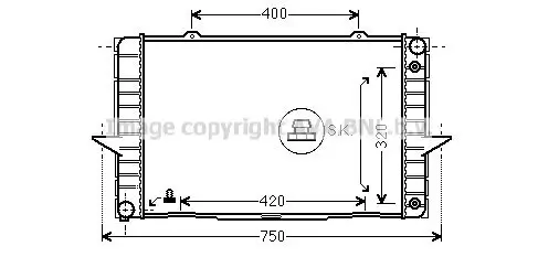 Kühler, Motorkühlung PRASCO VO2092 Bild Kühler, Motorkühlung PRASCO VO2092