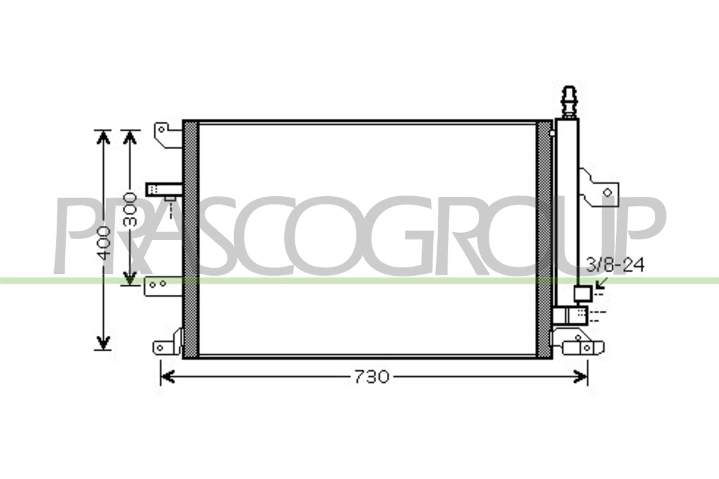 Kondensator, Klimaanlage PRASCO VV042C002