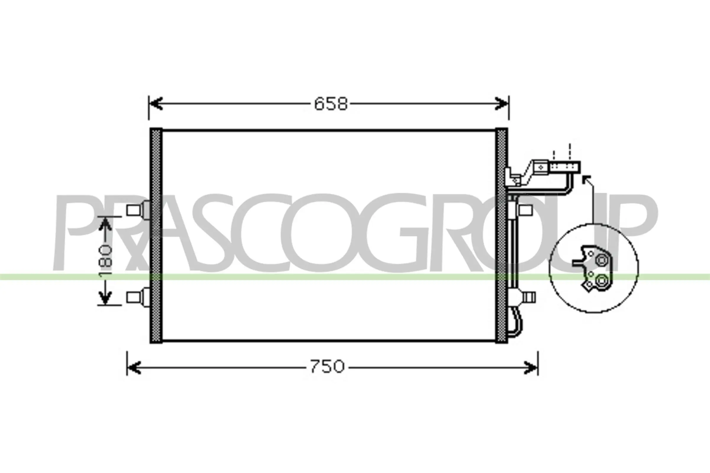 Kondensator, Klimaanlage PRASCO VV220C002