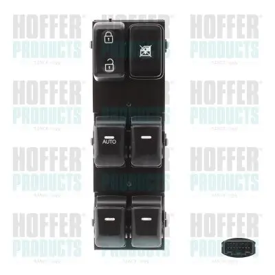 Schalter, Fensterheber vorne links HOFFER 2106200 Bild Schalter, Fensterheber vorne links HOFFER 2106200