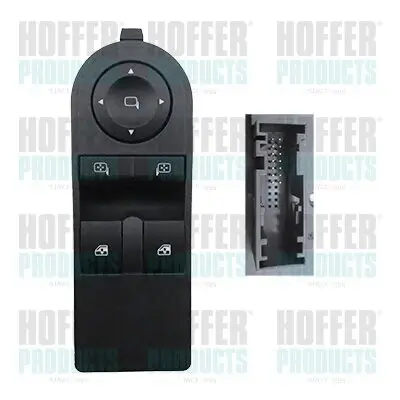 Schalter, Fensterheber vorne links HOFFER 2106393 Bild Schalter, Fensterheber vorne links HOFFER 2106393