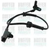 Sensor, Raddrehzahl Hinterachse links HOFFER 8290545