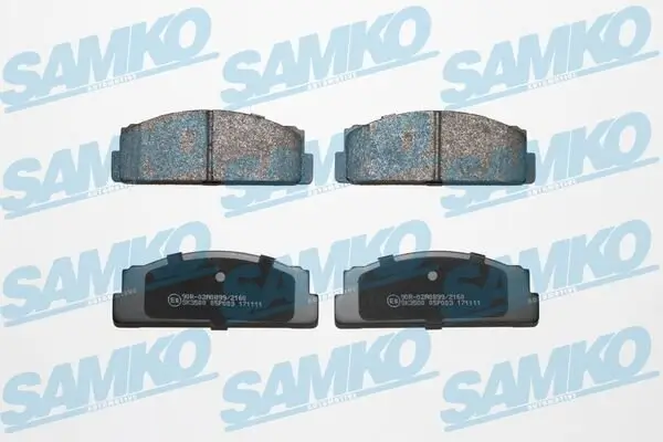 Bremsbelagsatz, Scheibenbremse Vorderachse SAMKO 5SP003