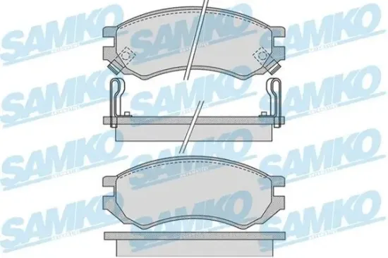 Bremsbelagsatz, Scheibenbremse Vorderachse SAMKO 5SP1008 Bild Bremsbelagsatz, Scheibenbremse Vorderachse SAMKO 5SP1008