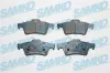 Bremsbelagsatz, Scheibenbremse Hinterachse SAMKO 5SP1189