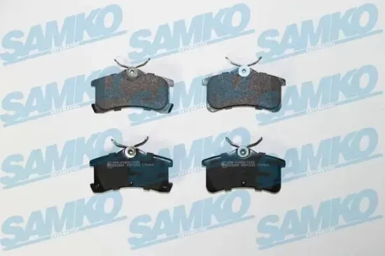 Bremsbelagsatz, Scheibenbremse Hinterachse SAMKO 5SP1233 Bild Bremsbelagsatz, Scheibenbremse Hinterachse SAMKO 5SP1233