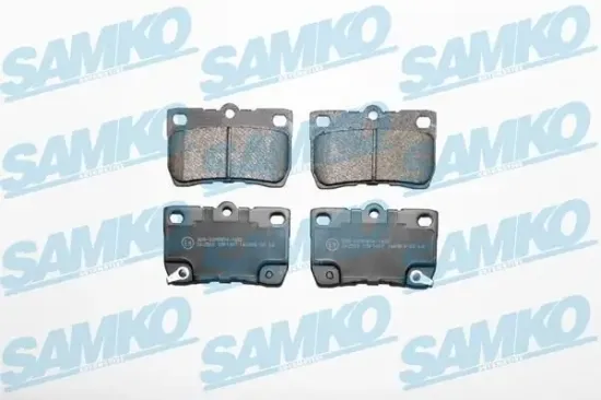 Bremsbelagsatz, Scheibenbremse Hinterachse SAMKO 5SP1407 Bild Bremsbelagsatz, Scheibenbremse Hinterachse SAMKO 5SP1407