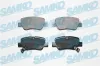 Bremsbelagsatz, Scheibenbremse Hinterachse SAMKO 5SP1522