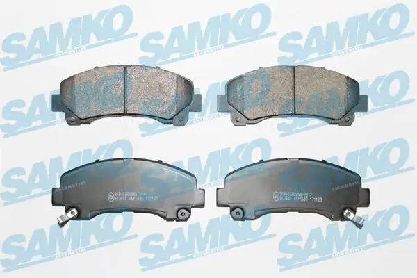 Bremsbelagsatz, Scheibenbremse Vorderachse SAMKO 5SP1630
