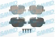 Bremsbelagsatz, Scheibenbremse Hinterachse SAMKO 5SP1652