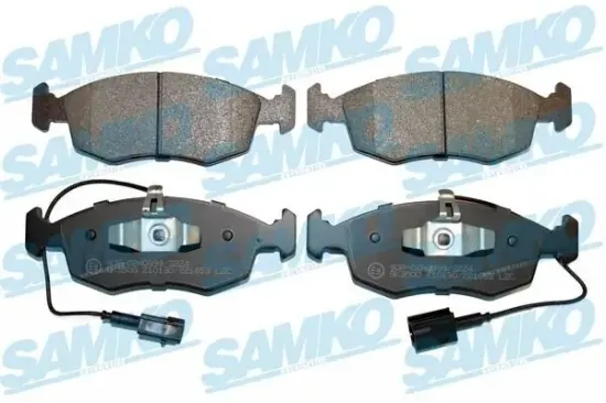 Bremsbelagsatz, Scheibenbremse Vorderachse SAMKO 5SP1653 Bild Bremsbelagsatz, Scheibenbremse Vorderachse SAMKO 5SP1653