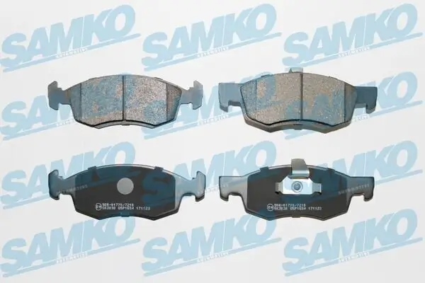 Bremsbelagsatz, Scheibenbremse Vorderachse SAMKO 5SP1654
