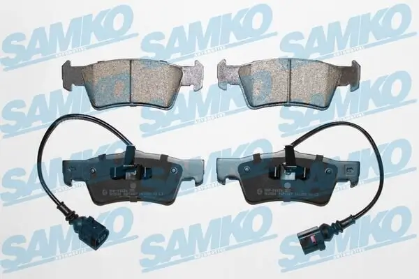 Bremsbelagsatz, Scheibenbremse Hinterachse SAMKO 5SP1667