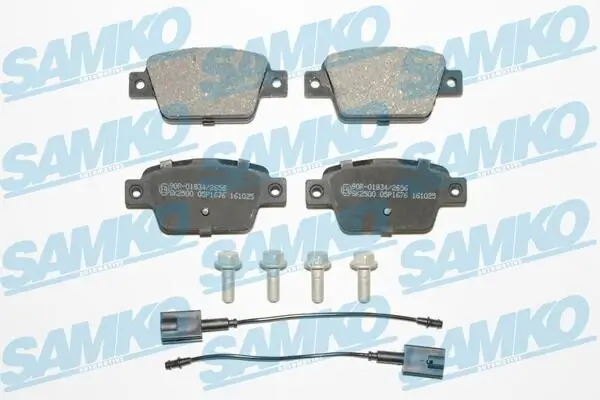 Bremsbelagsatz, Scheibenbremse Hinterachse SAMKO 5SP1676