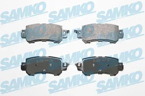 Bremsbelagsatz, Scheibenbremse Hinterachse SAMKO 5SP1756 Bild Bremsbelagsatz, Scheibenbremse Hinterachse SAMKO 5SP1756