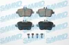 Bremsbelagsatz, Scheibenbremse Hinterachse SAMKO 5SP1782