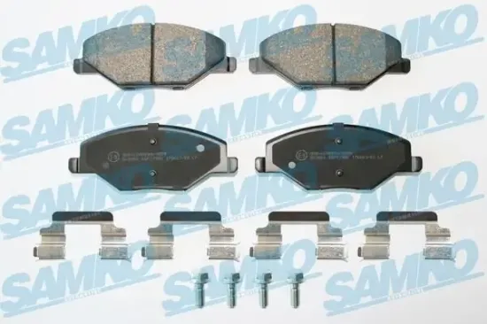 Bremsbelagsatz, Scheibenbremse Vorderachse SAMKO 5SP1795K Bild Bremsbelagsatz, Scheibenbremse Vorderachse SAMKO 5SP1795K