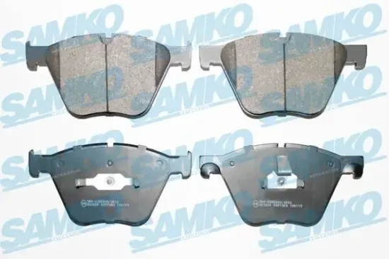 Bremsbelagsatz, Scheibenbremse Vorderachse SAMKO 5SP1908 Bild Bremsbelagsatz, Scheibenbremse Vorderachse SAMKO 5SP1908