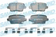 Bremsbelagsatz, Scheibenbremse Hinterachse SAMKO 5SP2141K