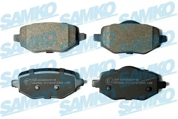 Bremsbelagsatz, Scheibenbremse Hinterachse SAMKO 5SP2240