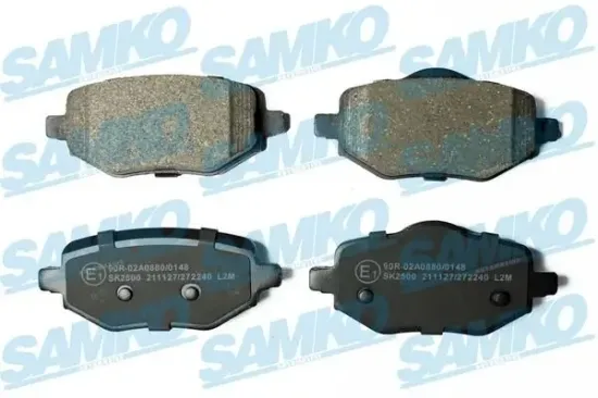 Bremsbelagsatz, Scheibenbremse Hinterachse SAMKO 5SP2240 Bild Bremsbelagsatz, Scheibenbremse Hinterachse SAMKO 5SP2240