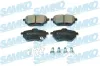 Bremsbelagsatz, Scheibenbremse Hinterachse SAMKO 5SP2251