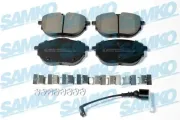Bremsbelagsatz, Scheibenbremse Vorderachse SAMKO 5SP2254AK
