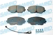 Bremsbelagsatz, Scheibenbremse Vorderachse SAMKO 5SP2270A