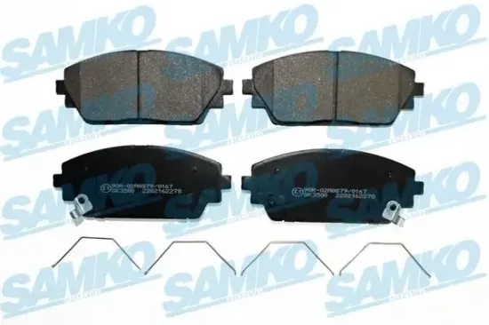 Bremsbelagsatz, Scheibenbremse Vorderachse SAMKO 5SP2278 Bild Bremsbelagsatz, Scheibenbremse Vorderachse SAMKO 5SP2278