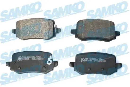 Bremsbelagsatz, Scheibenbremse Hinterachse SAMKO 5SP2381 Bild Bremsbelagsatz, Scheibenbremse Hinterachse SAMKO 5SP2381
