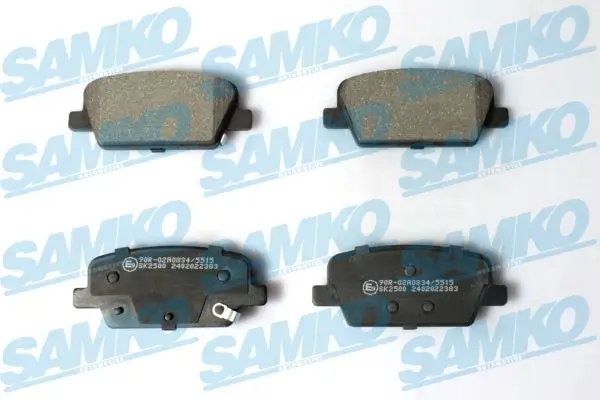 Bremsbelagsatz, Scheibenbremse Hinterachse SAMKO 5SP2383