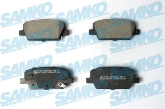 Bremsbelagsatz, Scheibenbremse Hinterachse SAMKO 5SP2383 Bild Bremsbelagsatz, Scheibenbremse Hinterachse SAMKO 5SP2383