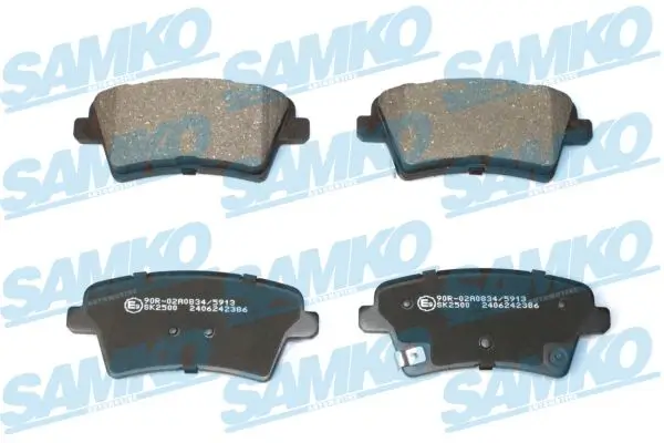 Bremsbelagsatz, Scheibenbremse Hinterachse SAMKO 5SP2386