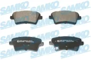 Bremsbelagsatz, Scheibenbremse Hinterachse SAMKO 5SP2386